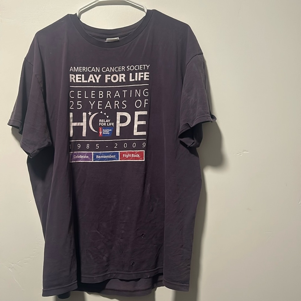 Men’s size extra large vintage American cancer society shirt